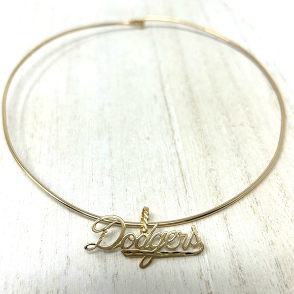 L.A. DODGERS 14K solid script logo pendant by Michael Anthony, NWOT - Picture 2 of 15